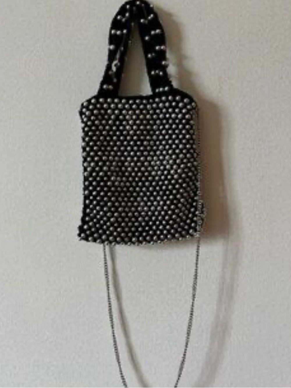 Cute Zara Beaded Mini Shopper Handbag barely used